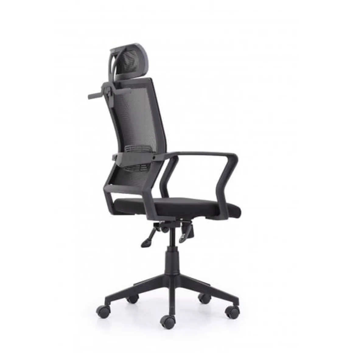 Sillón giratorio Winner Red transpirable negro 117-127x64x64 cm