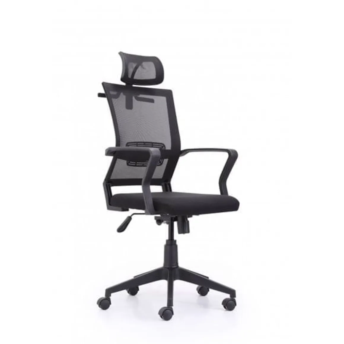 Sillón giratorio Winner Red transpirable negro 117-127x64x64 cm