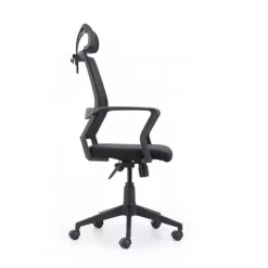 Sillón giratorio Winner Red transpirable negro 117-127x64x64 cm