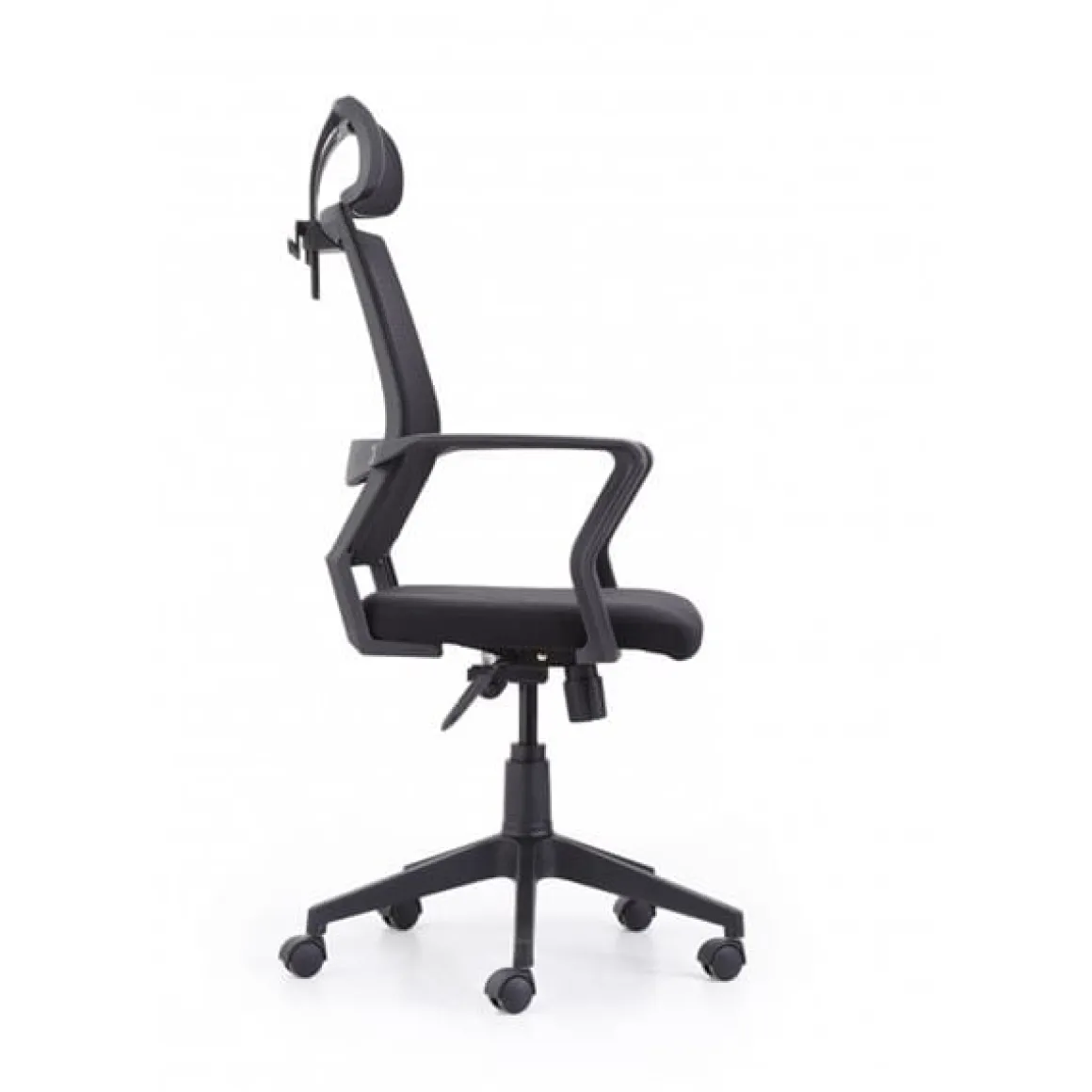 Sillón giratorio Winner Red transpirable negro 117-127x64x64 cm