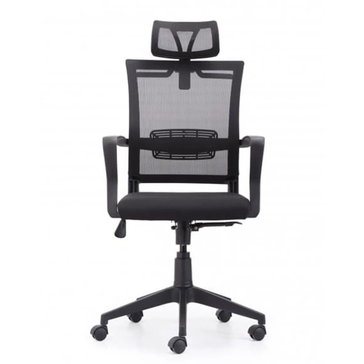Sillón giratorio Winner Red transpirable negro 117-127x64x64 cm