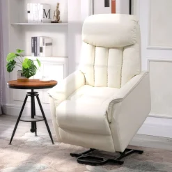 Sillón levantapersonas Medellín Homcom mando a distancia crema 104x80x94 cm