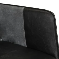 Sillón orejero Remo cuero 97x41x55 cm