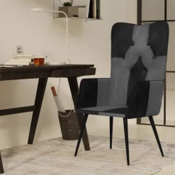 Sillón orejero Remo cuero 97x41x55 cm