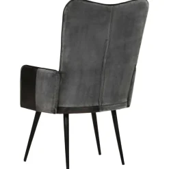 Sillón orejero Remo cuero 97x41x55 cm