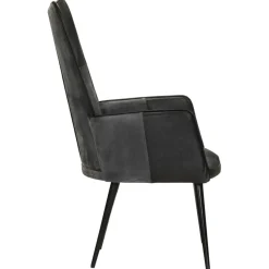 Sillón orejero Remo cuero 97x41x55 cm