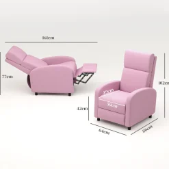 Sillón relax Balboa Homcom reclinable 102x64x86 cm