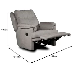 Sillón relax Boston tejido antimanchas Aqualine 105x83x101 cm
