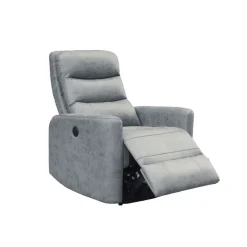 Sillón relax Cancún reclinable eléctrico cemento 103x78x93 cm