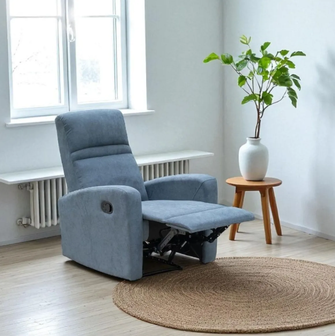 Sillón relax Condal 3 modos relax gris 103x78x93 cm