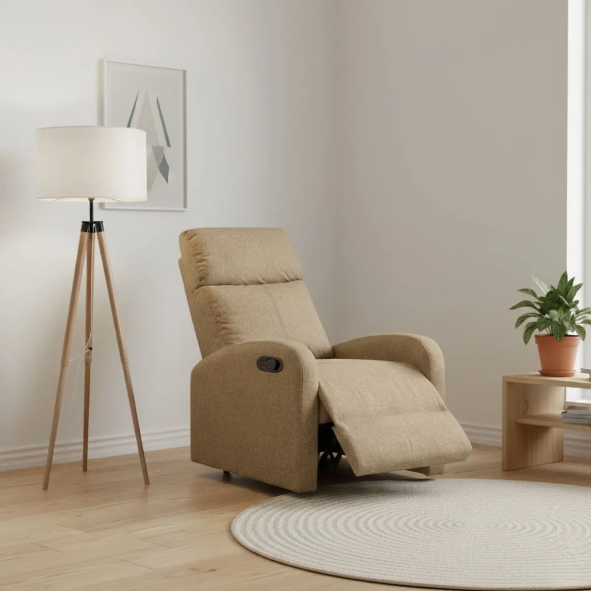 Sillón relax eléctrico Fiorentino diseño reclinable 99x95x95 cm
