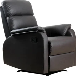 Sillón relax Homcom apertura manual marrón oscuro 99x75x92 cm