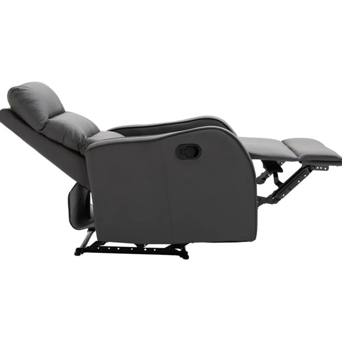 Sillón relax Homcom reclinación manual+reposapiés retráctil 100x65x89 cm