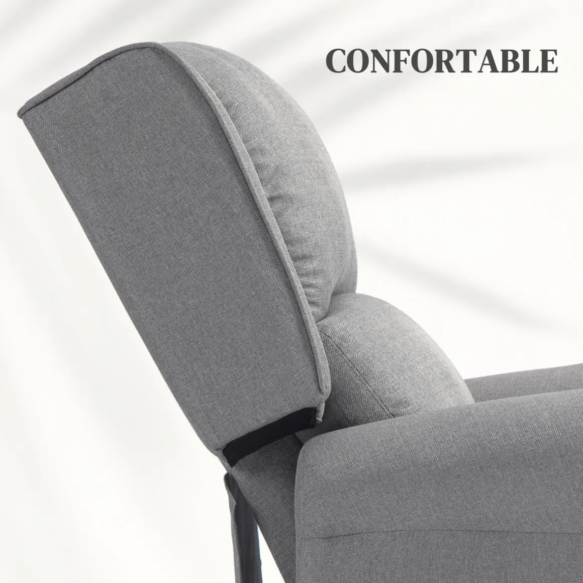 Sillón relax Petite Homcom reclinable gris 102x77x88 cm