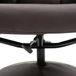 Sillón relax Vole Homcom con taburete respaldo reclinable marrón 101x76x81 cm