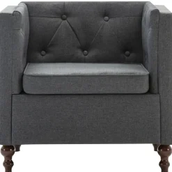 Sillón Santa Cruz tapizado de tela 70x72x68 cm