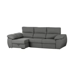 Sofá cama chaiselongue Distinción 3 plazas deslizante y reclinable 90x275x165 cm