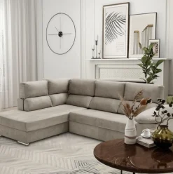 Sofá cama chaiselongue Fiorella Velare 3 plazas 105x285x200 cm