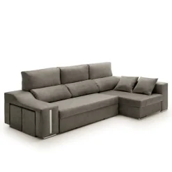 Sofá cama chaiselongue Giuliana Velare 3 plazas + 2 pufs 105x264x145 cm