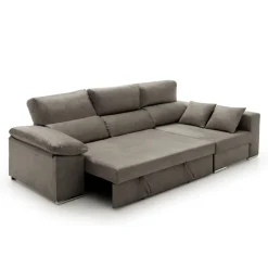 Sofá cama chaiselongue Giulia Velare 3 plazas arcón 105x264x145 cm