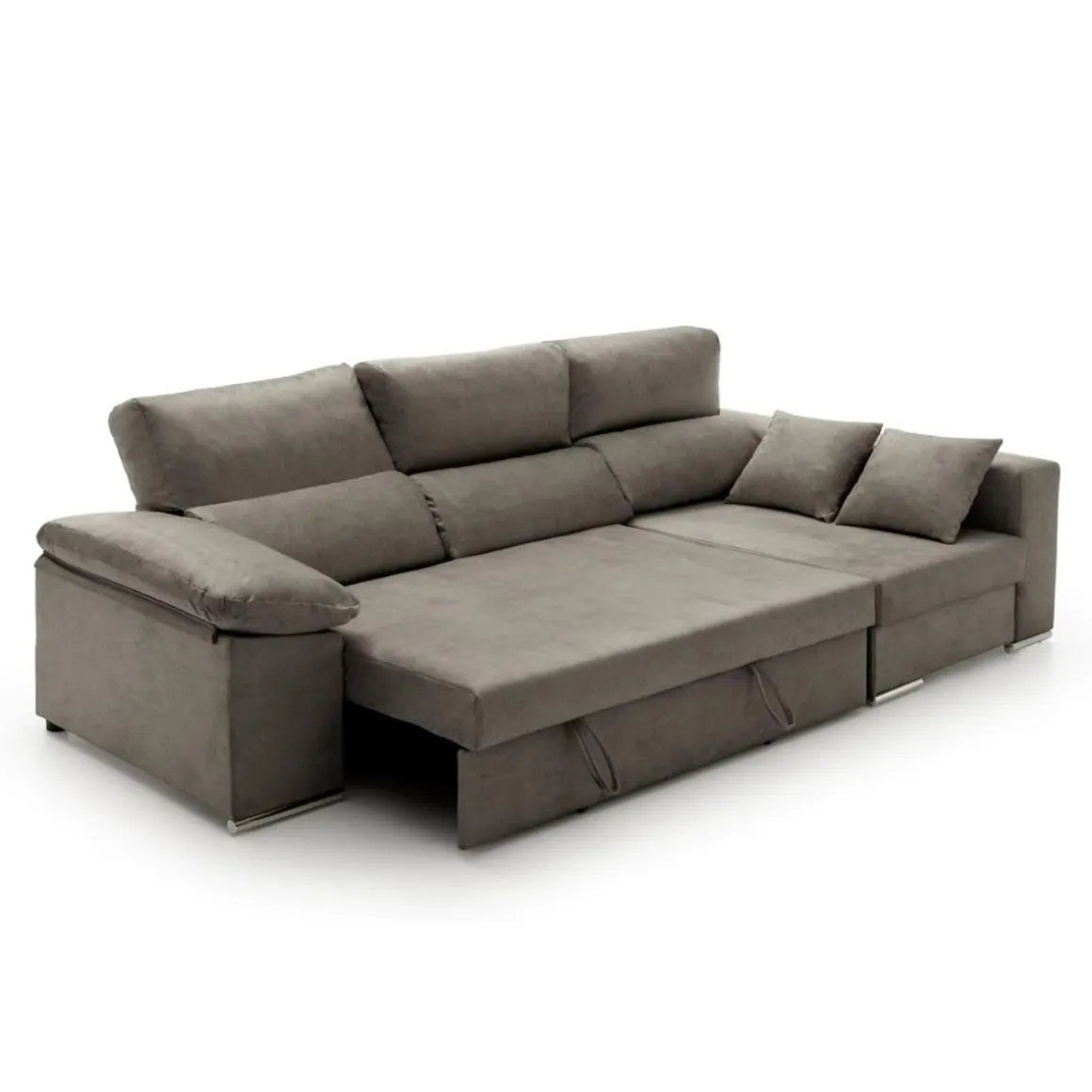 Sofá cama chaiselongue Giulia Velare 3 plazas arcón 105x264x145 cm