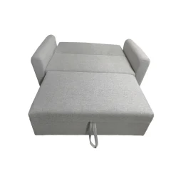 Sofá cama Ciro 2 plazas 2 cojines gris 87x146x88 cm