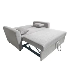 Sofá cama Ciro 2 plazas 2 cojines gris 87x146x88 cm