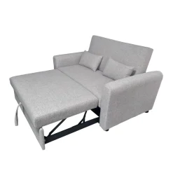 Sofá cama Ciro 2 plazas 2 cojines gris 87x146x88 cm