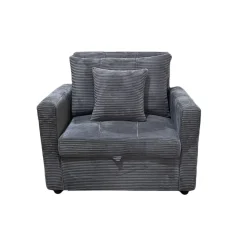 Sofá cama Corduroy respaldo reclinable 88x99x99 cm