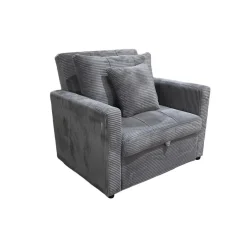 Sofá cama Corduroy respaldo reclinable 88x99x99 cm