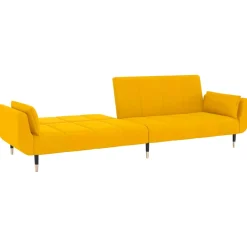 Sofá cama Hirina 2 plazas respaldo ajustable con almohadas 69x220x84,5 cm