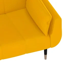 Sofá cama Hirina 2 plazas respaldo ajustable con almohadas 69x220x84,5 cm