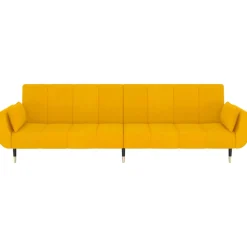 Sofá cama Hirina 2 plazas respaldo ajustable con almohadas 69x220x84,5 cm