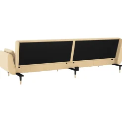 Sofá cama Hirina 2 plazas respaldo ajustable con almohadas 69x220x84,5 cm