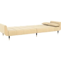 Sofá cama Hirina 2 plazas respaldo ajustable con almohadas 69x220x84,5 cm