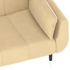 Sofá cama Hirina 2 plazas respaldo ajustable con almohadas 69x220x84,5 cm