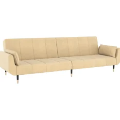 Sofá cama Hirina 2 plazas respaldo ajustable con almohadas 69x220x84,5 cm