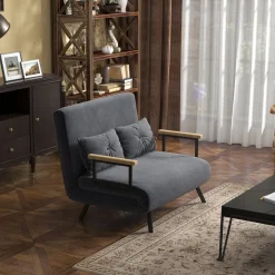 Sofá cama Mangata Homcom 3 en 1 respaldo ajustable 81x102x73 cm