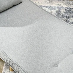Sofá cama Martina Homcom respaldo ajustable 5 posiciones gris 79x72x78 cm