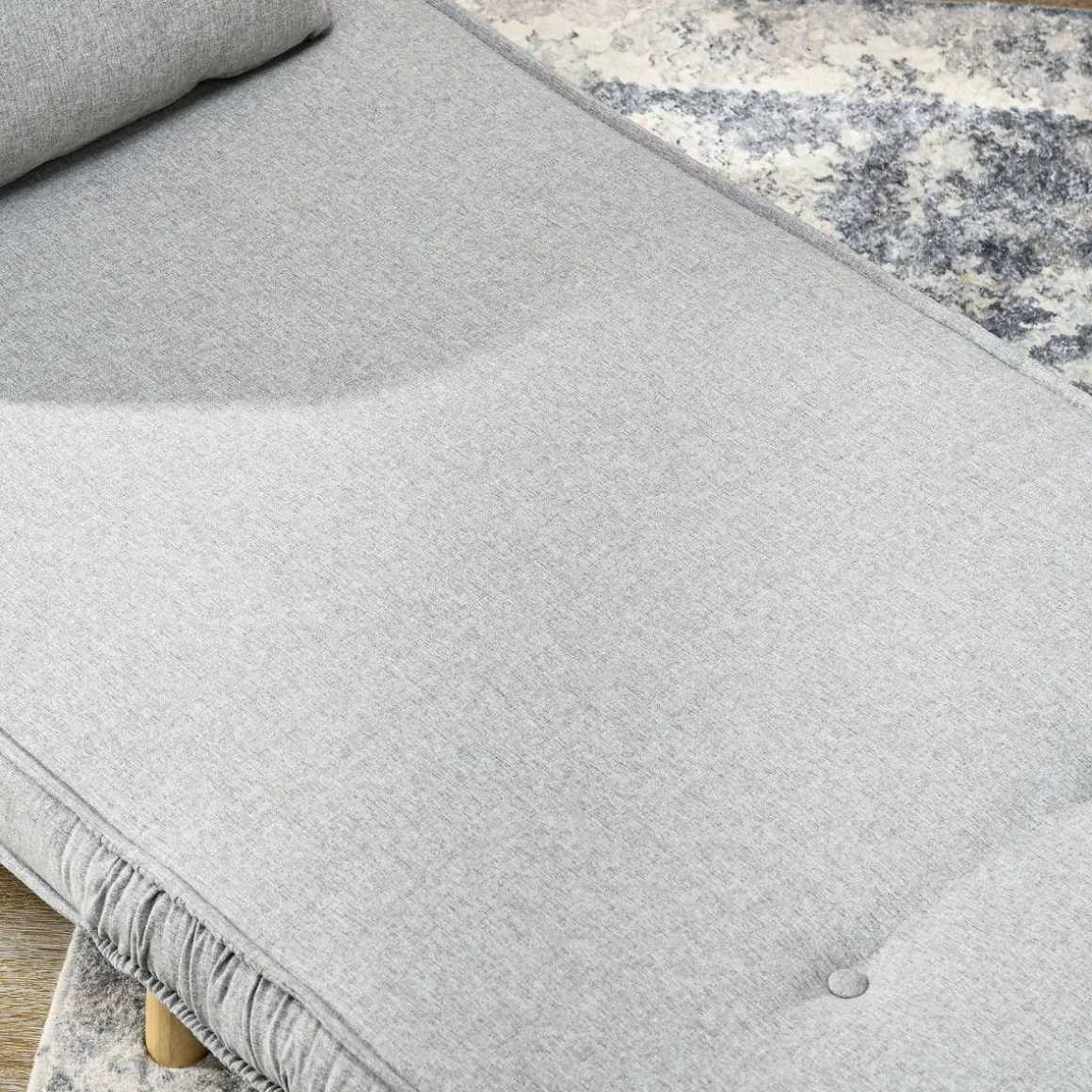 Sofá cama Martina Homcom respaldo ajustable 5 posiciones gris 79x72x78 cm