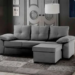 Sofá cama Panamá 3 plazas con módulo chaiselongue reversible