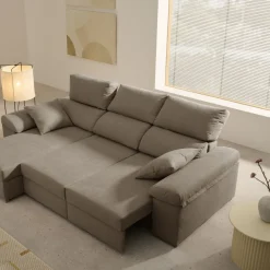 Sofá chaiselongue Armonía Premium 3 plazas reclinable y deslizante 102x235x148 cm
