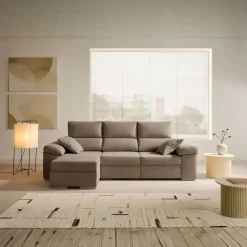 Sofá chaiselongue Armonía Premium 3 plazas reclinable y deslizante 102x235x148 cm
