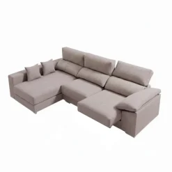 Sofá chaiselongue Calgary 3 plazas deslizante y reclinable tela sorrento 290 cm
