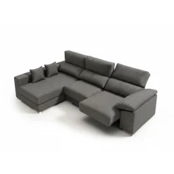 Sofá chaiselongue Calgary 3 plazas deslizante y reclinable tela Nevada 290 cm