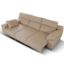 Sofá chaiselongue Elegance 3 plazas convertible en cama 110x285x150 cm