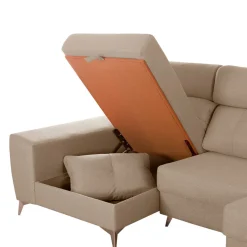 Sofá chaiselongue Elegance 3 plazas convertible en cama 110x285x150 cm