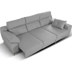 Sofá chaiselongue Elegance 3 plazas convertible en cama 110x285x150 cm