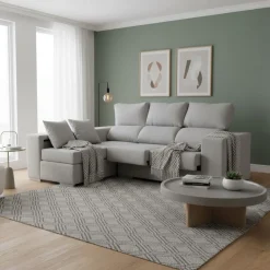 Sofá chaiselongue Marbella 3 plazas reclinable y deslizante 100x225x140 cm
