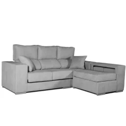 Sofá chaiselongue Marbella 3 plazas reclinable y deslizante 100x225x140 cm